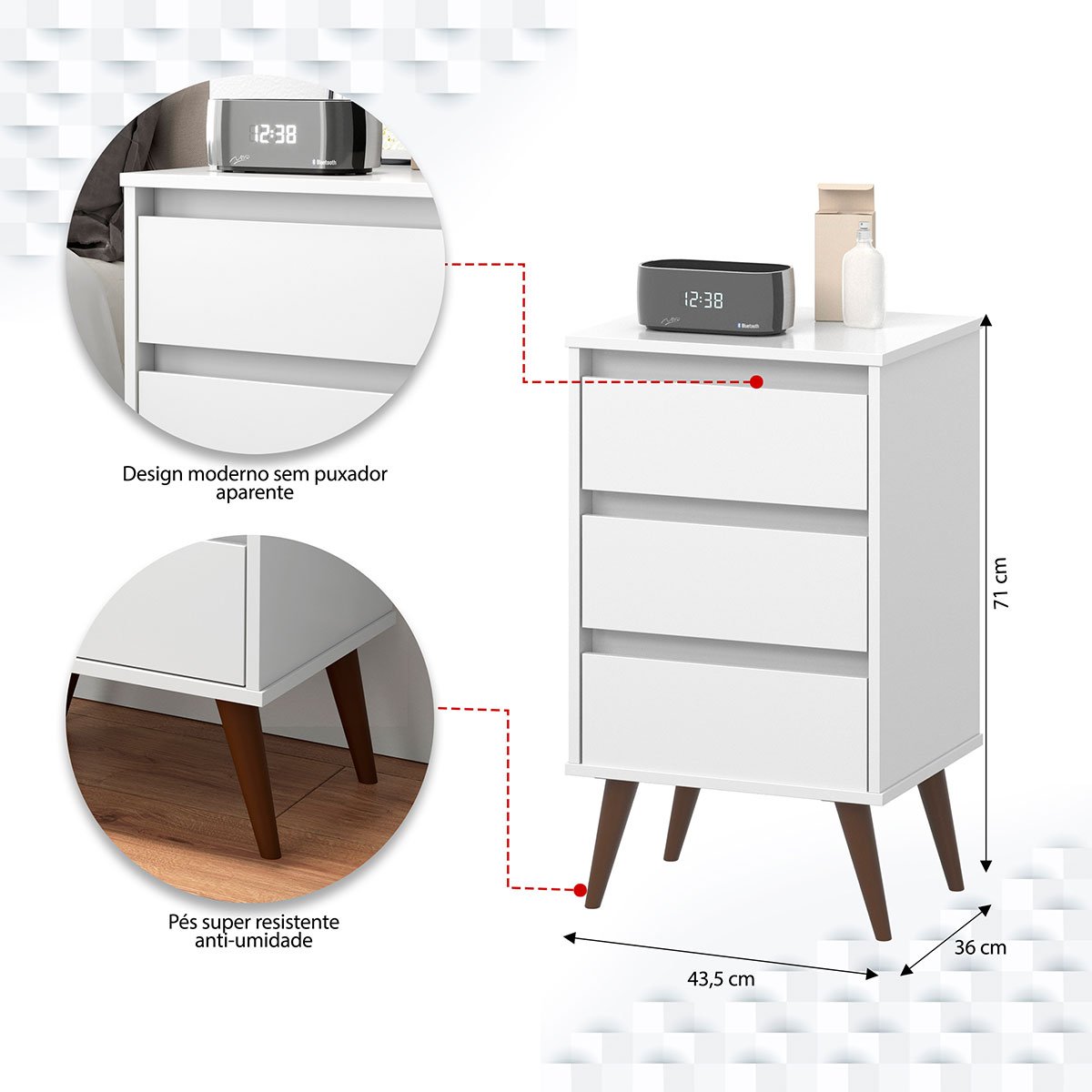 wood branco detalhes