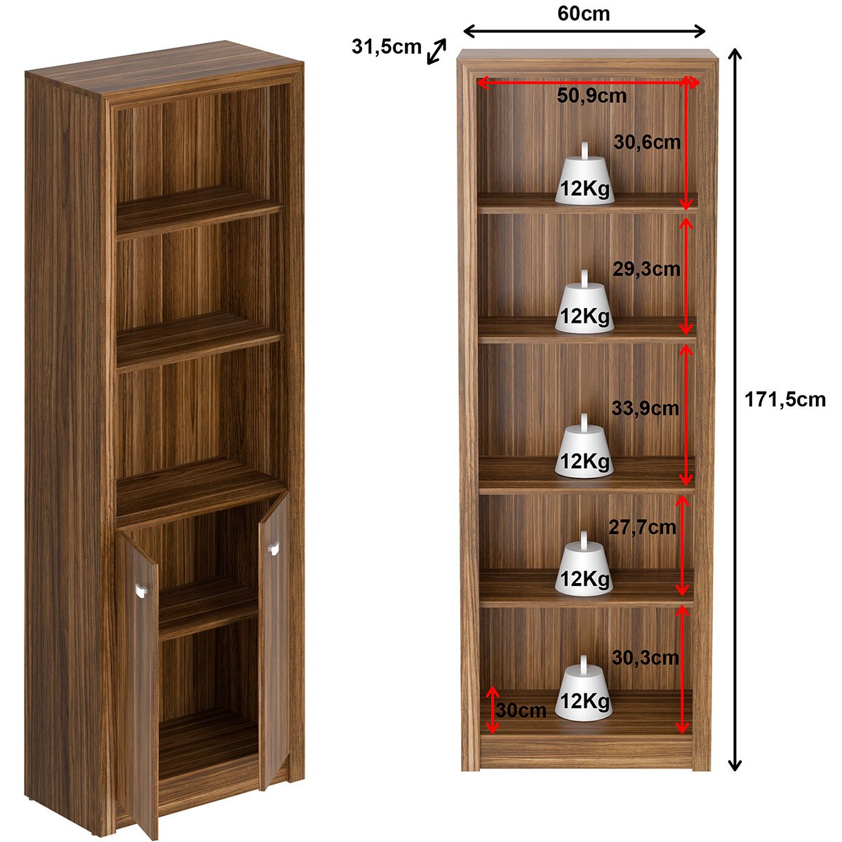 armario para escritorio com 2 portas me4110 nogal3