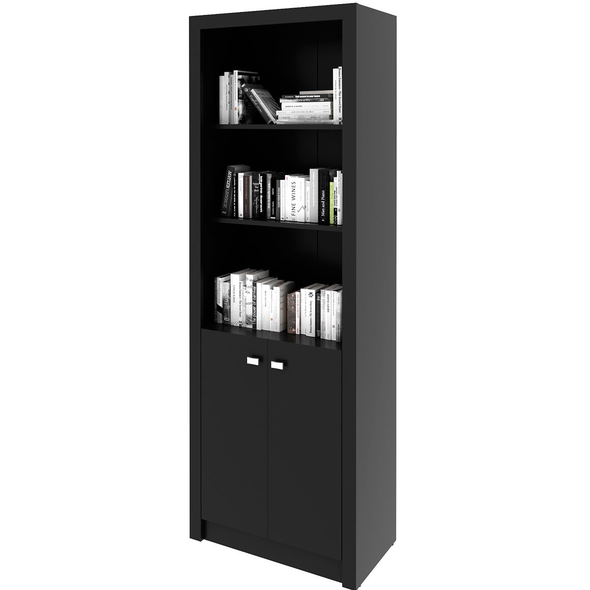 armario para escritorio com 2 portas me4110 preto