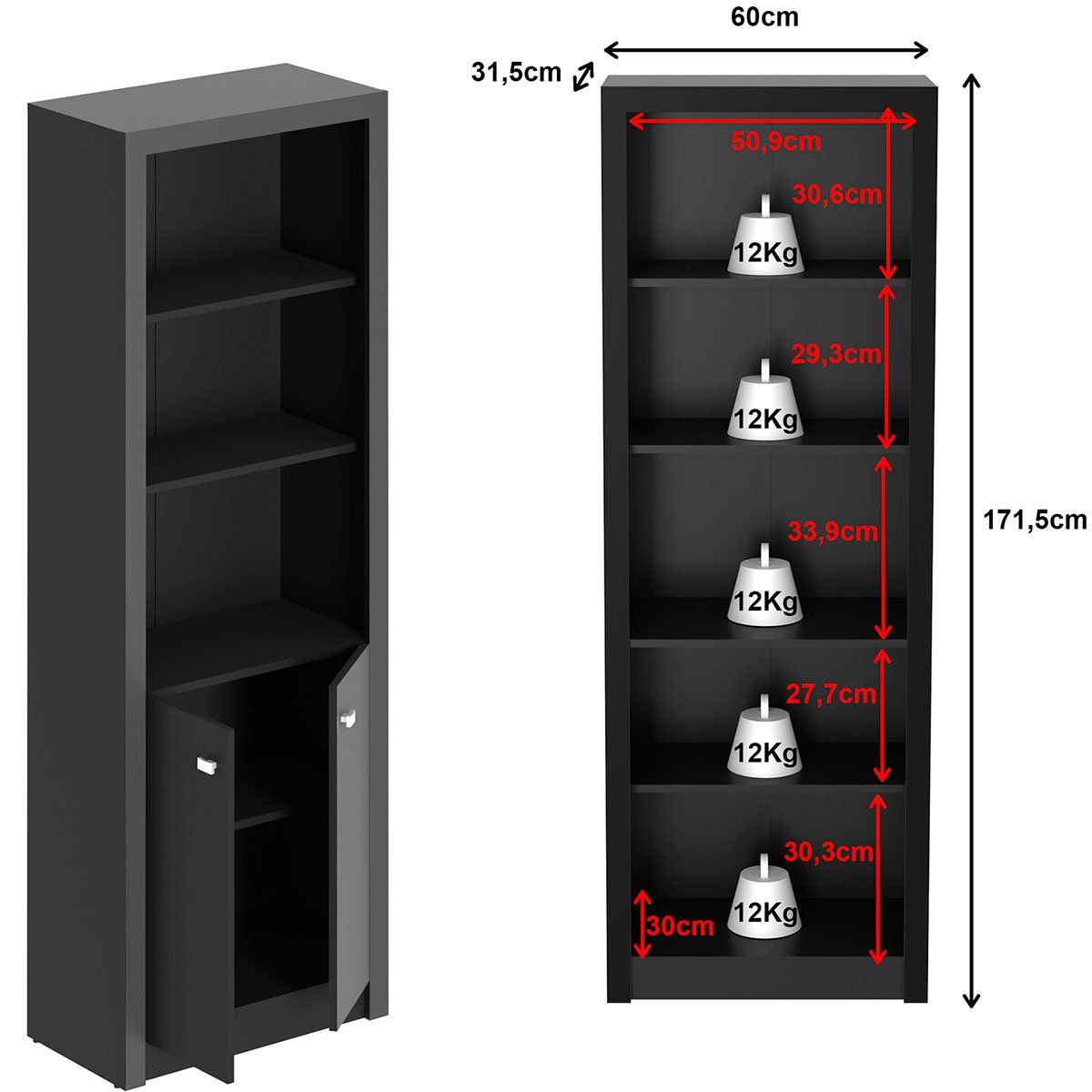 armario para escritorio com 2 portas me4110 preto3