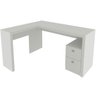 mesa de canto para escritorio 2 gavetas me4129 branco1