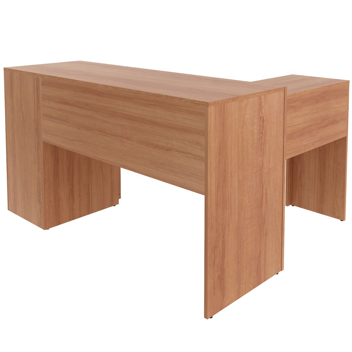 mesa para escritorio de canto me4101 amendoa4