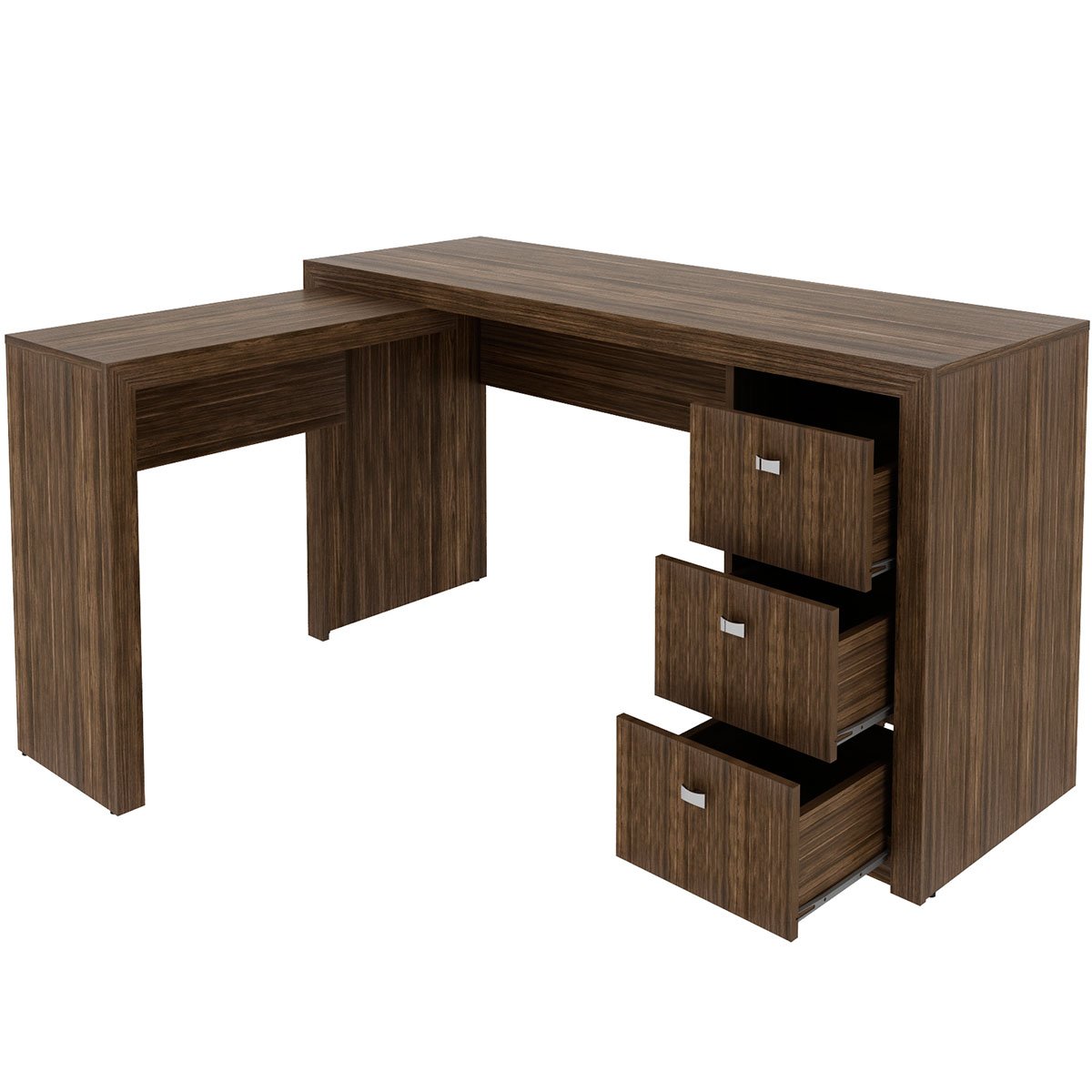 mesa para escritorio de canto me4101 nogal1