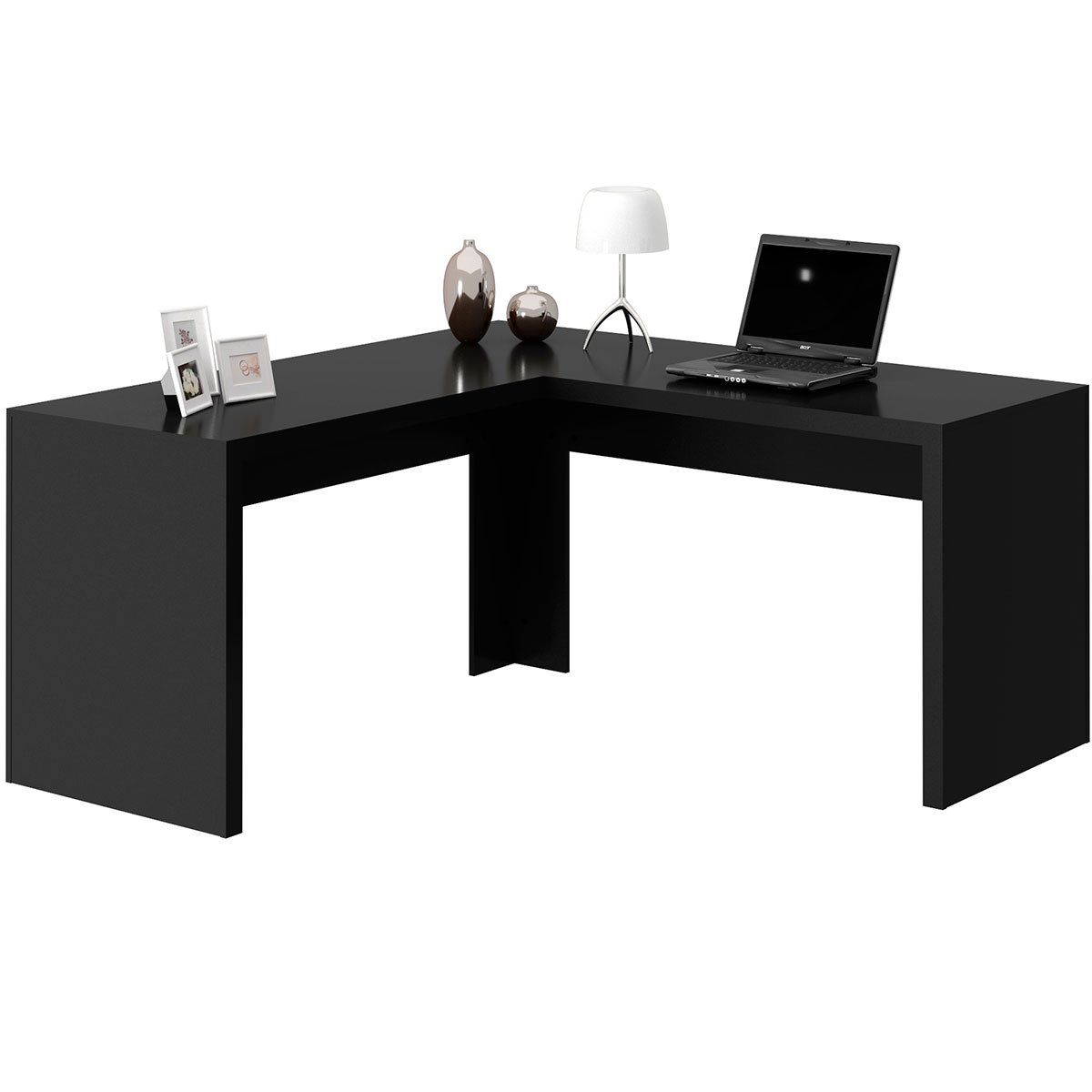 mesa para escritorio angular me4116 preto