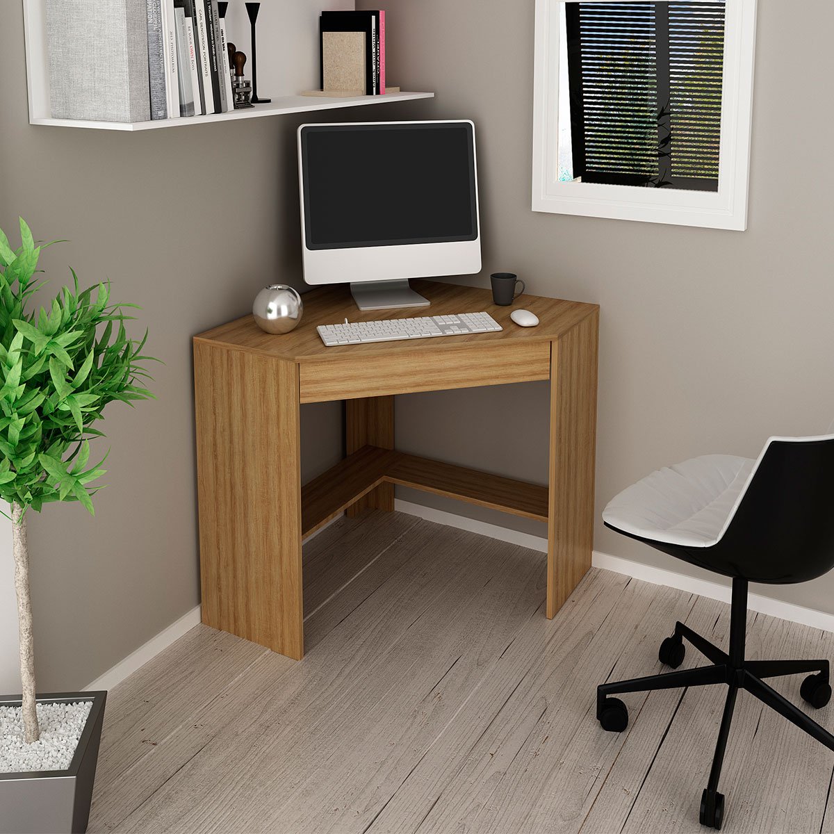 mesa para escritorio de canto me4169 amendoa5