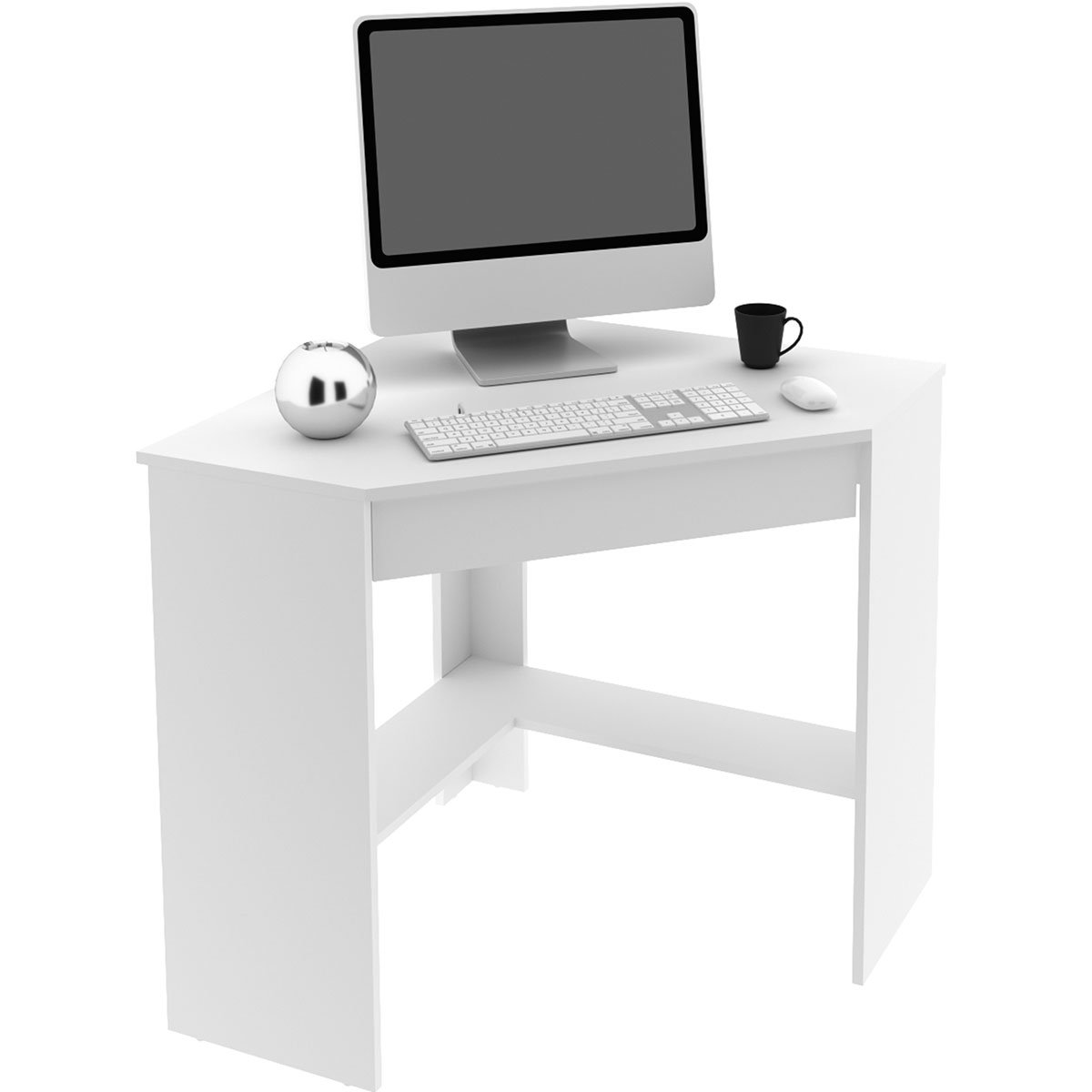mesa para escritorio de canto me4169 branco
