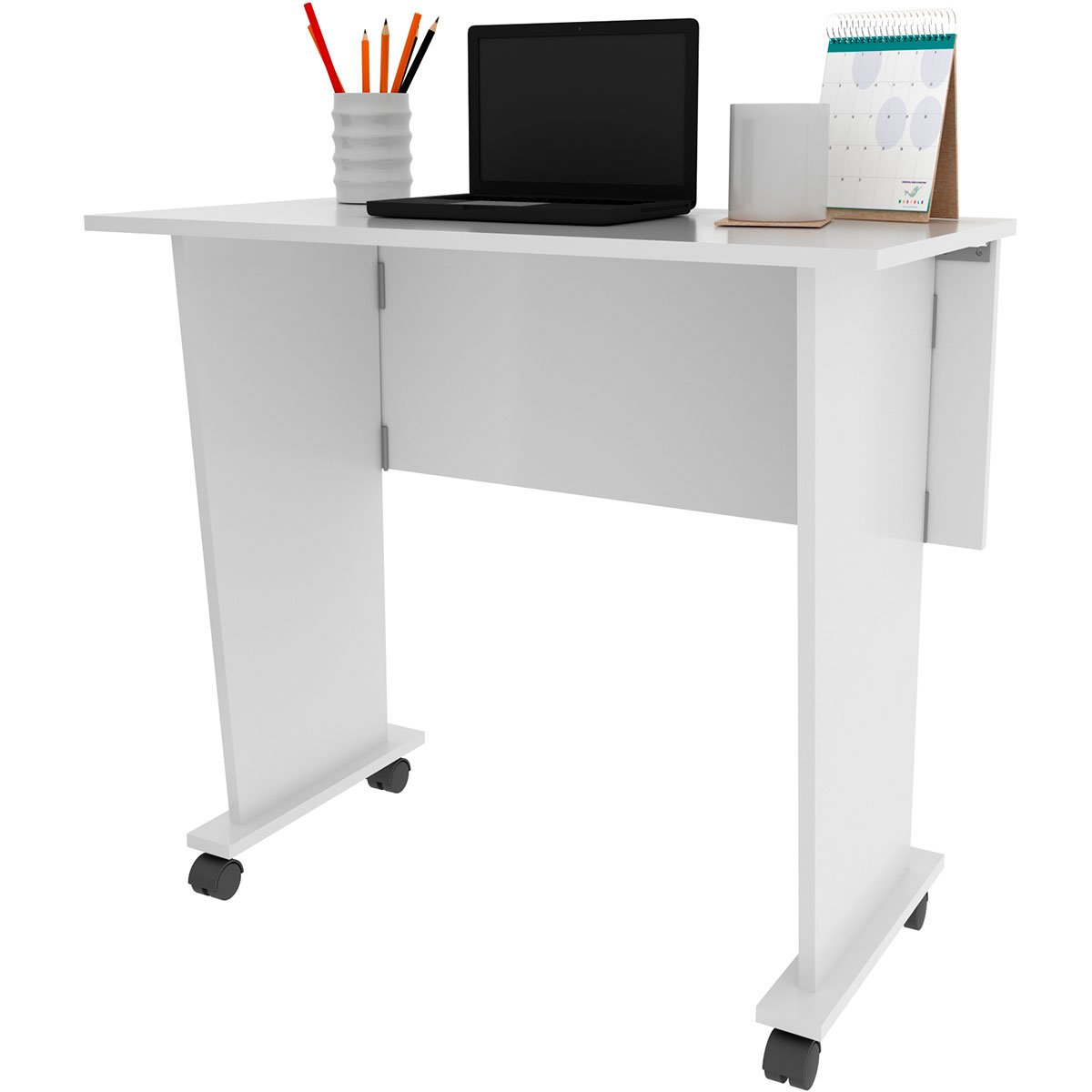 mesa com rodizio me4117 branco