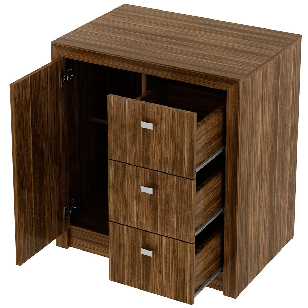 balcao armario para escritorio me4111 nogal1