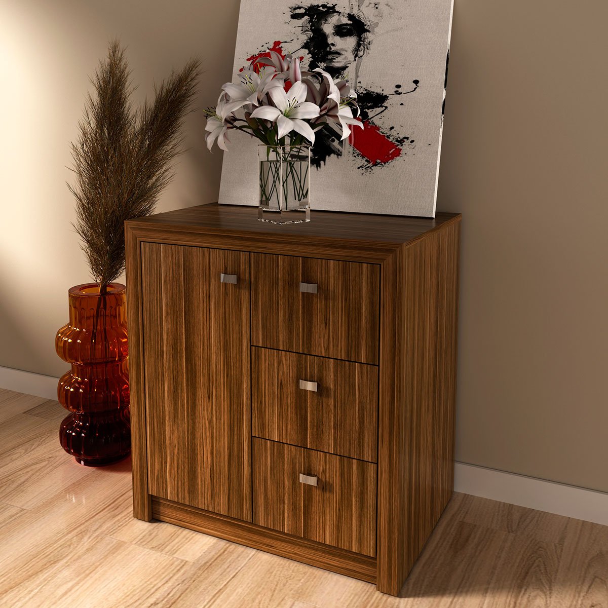 balcao armario para escritorio me4111 nogal4