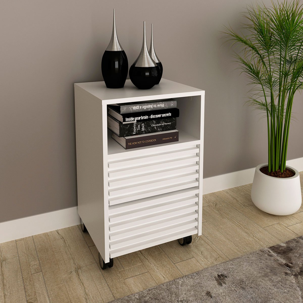 gaveteiro com 2 gavetas e rodizio me4175 branco6