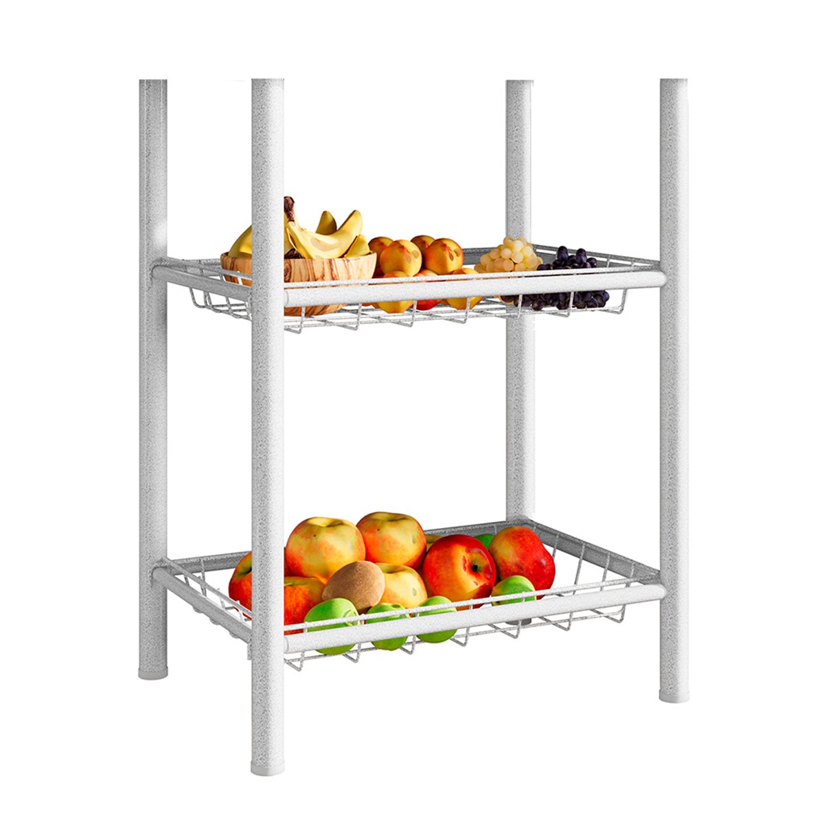 01 fruteira s tampo granito 2 cestos aco carbono carol