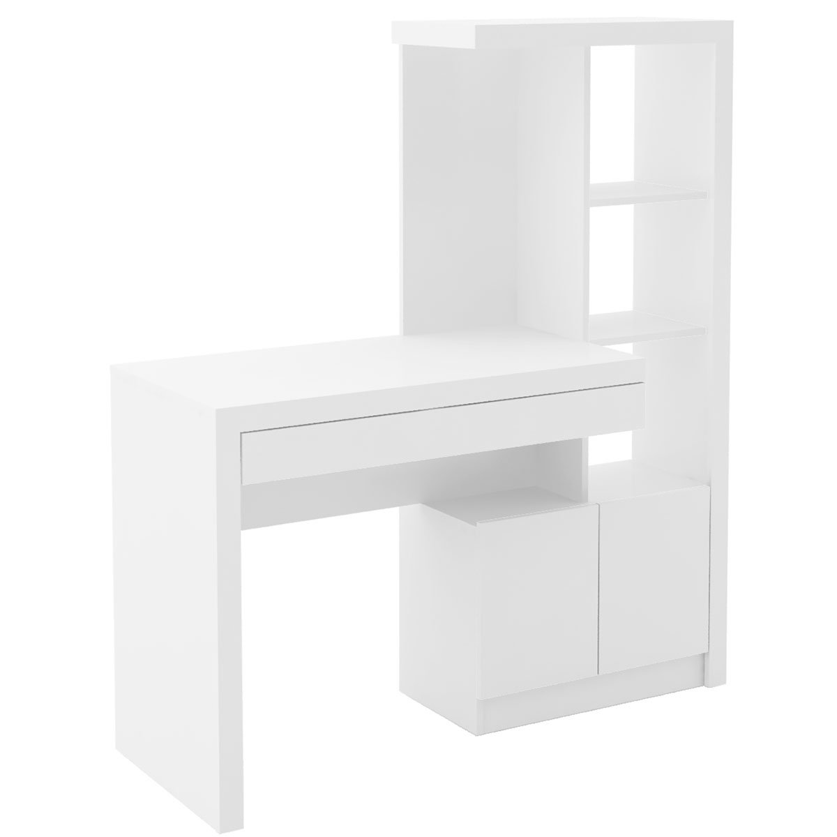 12 escrivaninha estante para escritorio 2 portas 1 gaveta