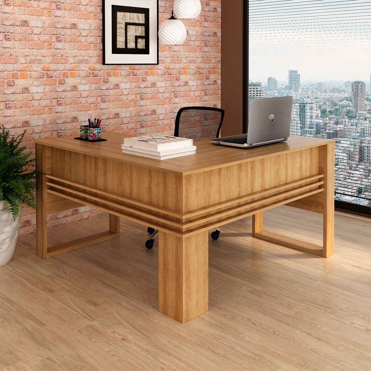 mesa para escritorio angular me4145 amendoa6