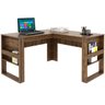 mesa para escritorio angular me4145 nogal