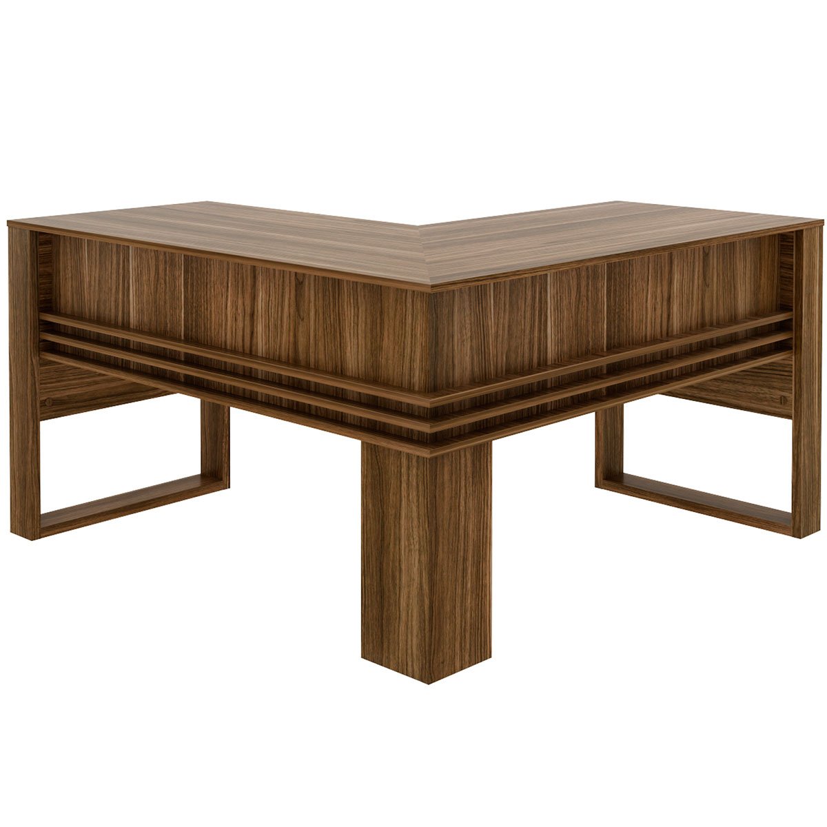 mesa para escritorio angular me4145 nogal3