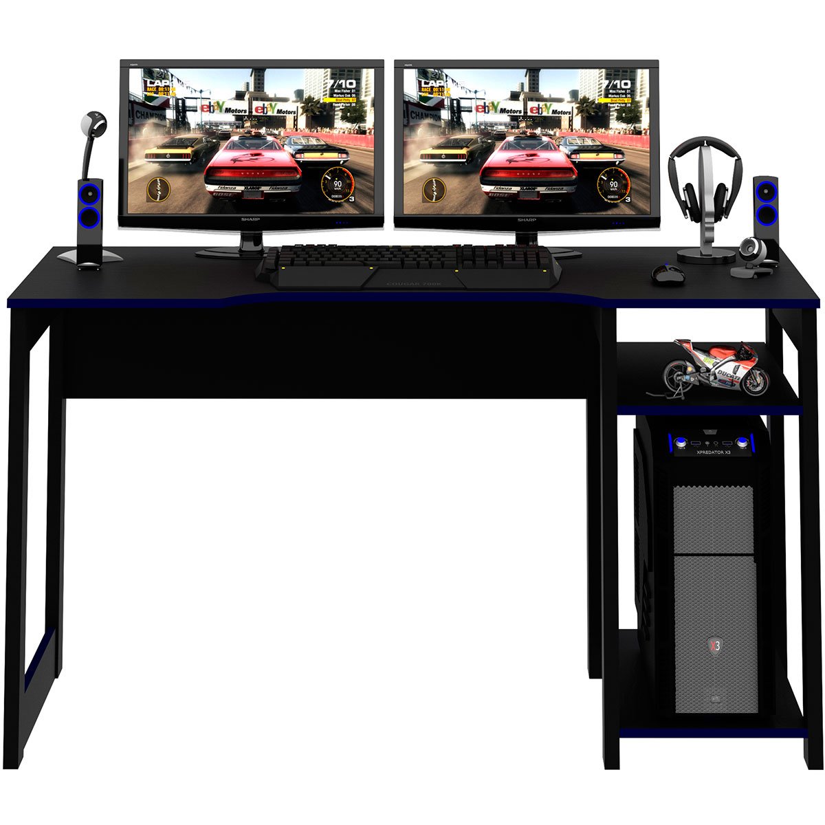 mesa gamer me4152 preto azul