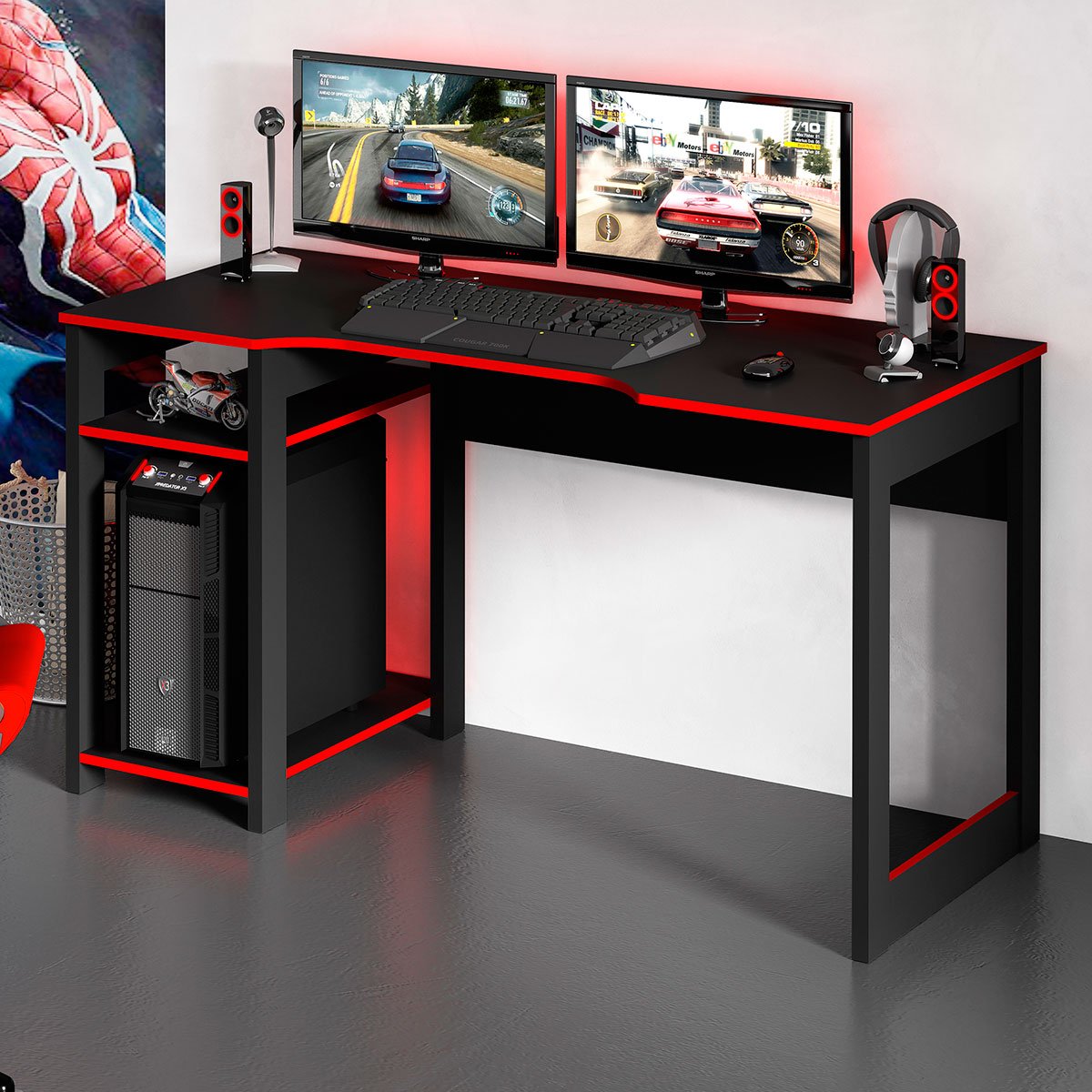 mesa gamer me4152 preto vermelho7