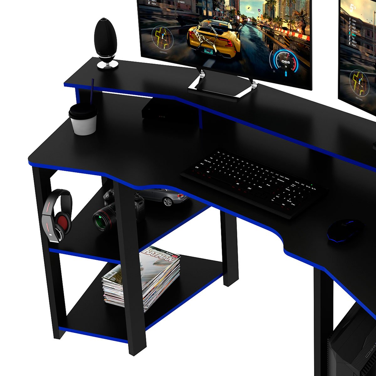 mesa gamer cockpit para 2 monitores me4167 preto azul2