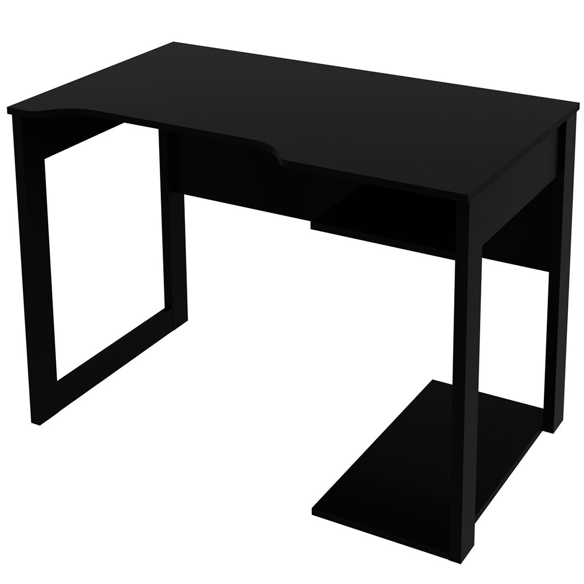 mesa gamer 105cm com 1 prateleira e porta cpu me4161 preto1