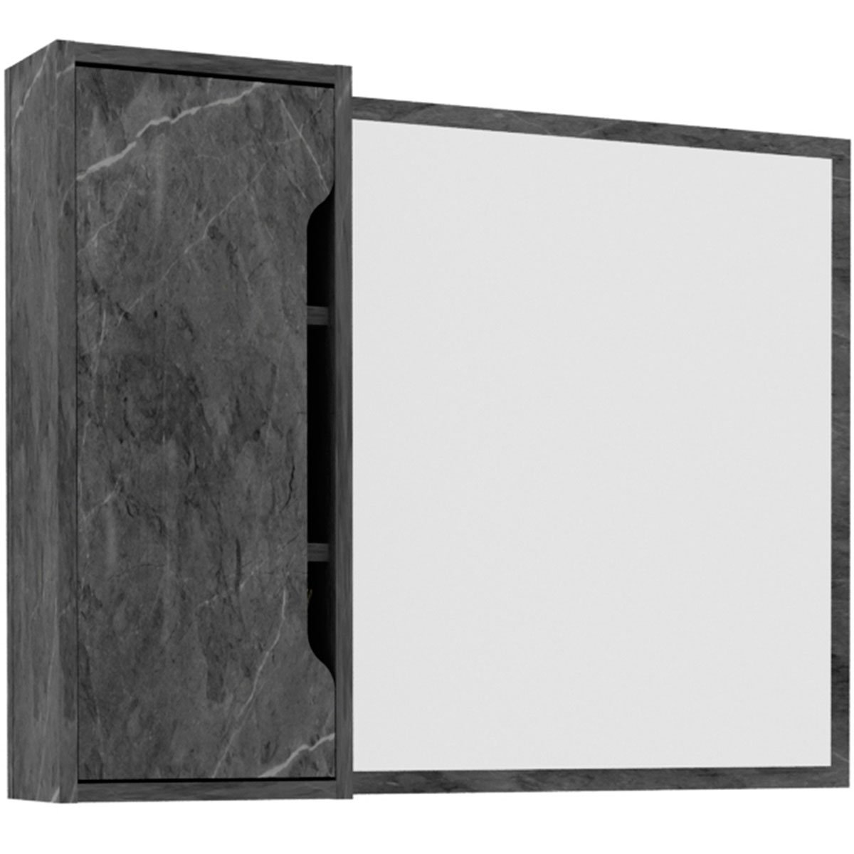 13 espelheira para banheiro 80 cm com 1 porta