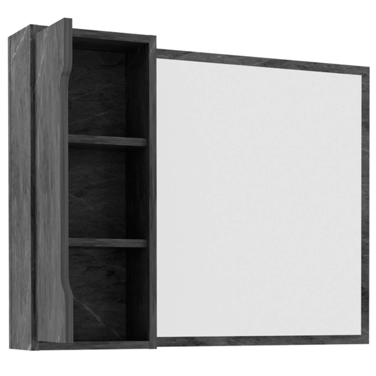 14 espelheira para banheiro 80 cm com 1 porta