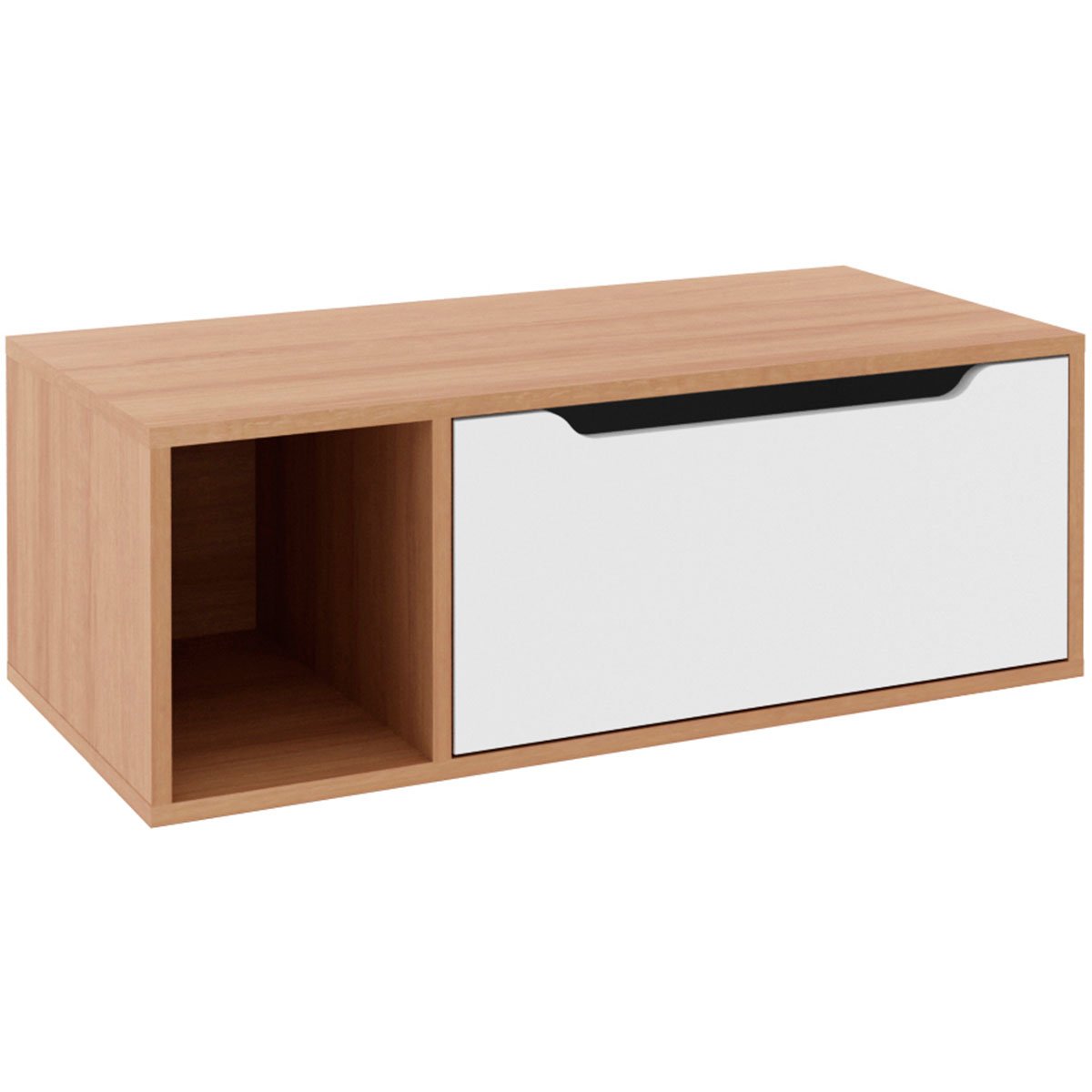 01 gabinete de banheiro 80 cm com 1 porta e nicho