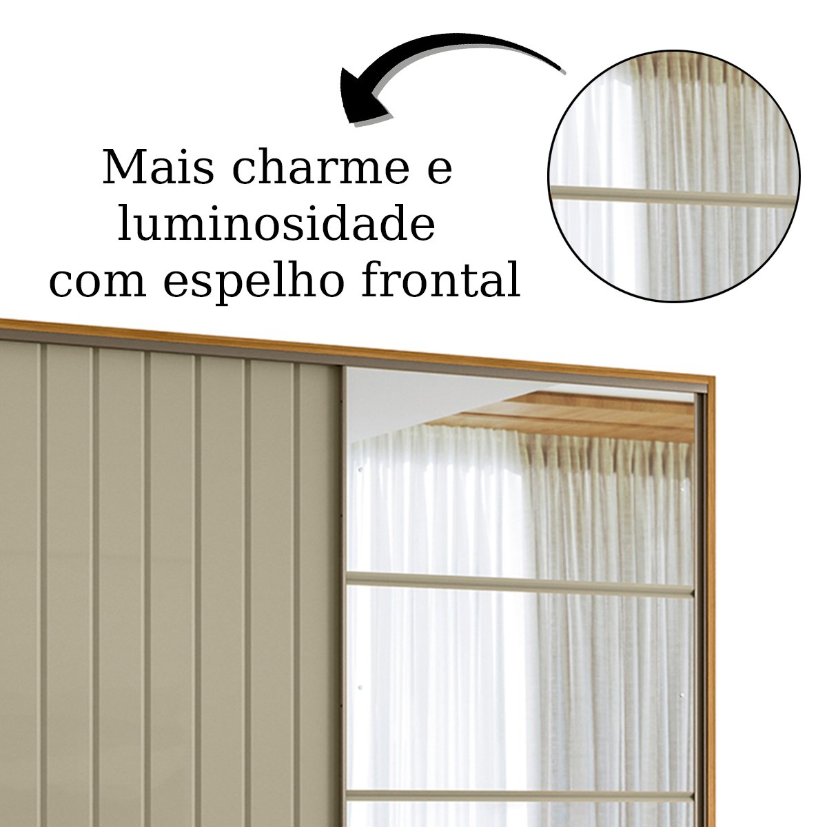 11 guarda roupa 100 mdf 2 portas de correr com espelho milan