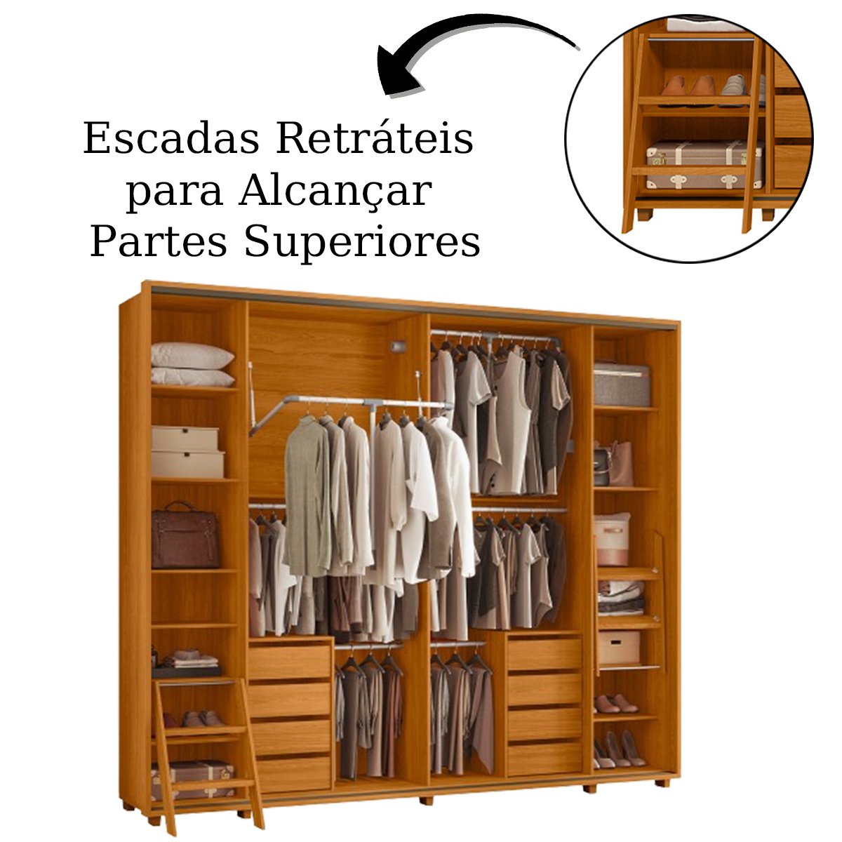 04 guarda roupa 1 porta de correr ripado espelho 100 mdf dubai