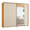 08 guarda roupa 1 porta de correr ripado espelho 100 mdf dubai