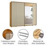 17 guarda roupa 1 porta de correr ripado espelho 100 mdf dubai