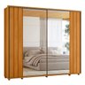 02 guarda roupa grande 2 portas com espelho 100 mdf dubai
