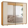 05 guarda roupa grande 2 portas com espelho 100 mdf dubai