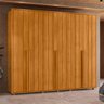 02 guarda roupa 6 portas 100 mdf ripado 278 cm venus