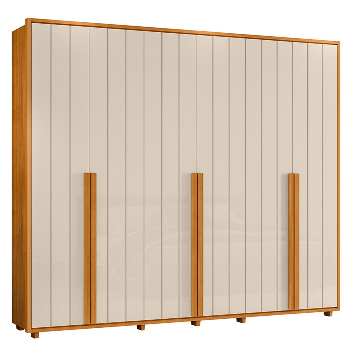 06 guarda roupa 6 portas 100 mdf ripado 278 cm venus