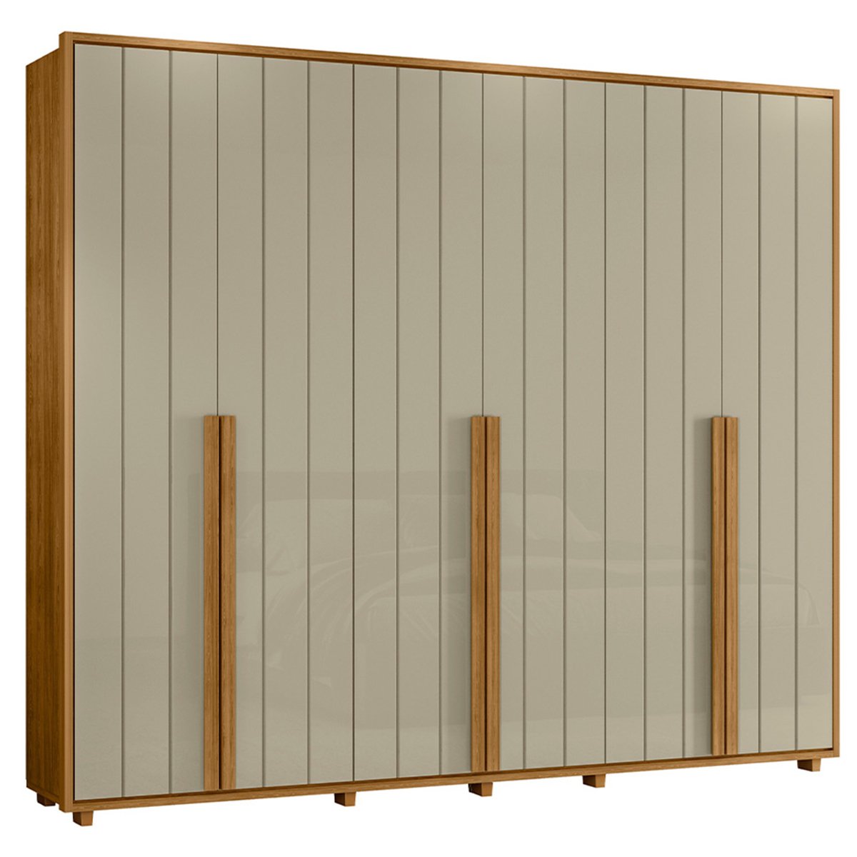 09 guarda roupa 6 portas 100 mdf ripado 278 cm venus