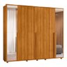 01 guarda roupa 2 portas com espelho 100 mdf ripado venus