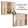 08 guarda roupa 2 portas com espelho 100 mdf ripado venus