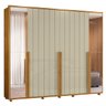 10 guarda roupa 2 portas com espelho 100 mdf ripado venus