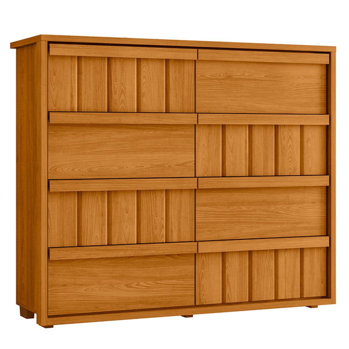 03 comoda grande 8 gavetas 100 mdf ripada talita