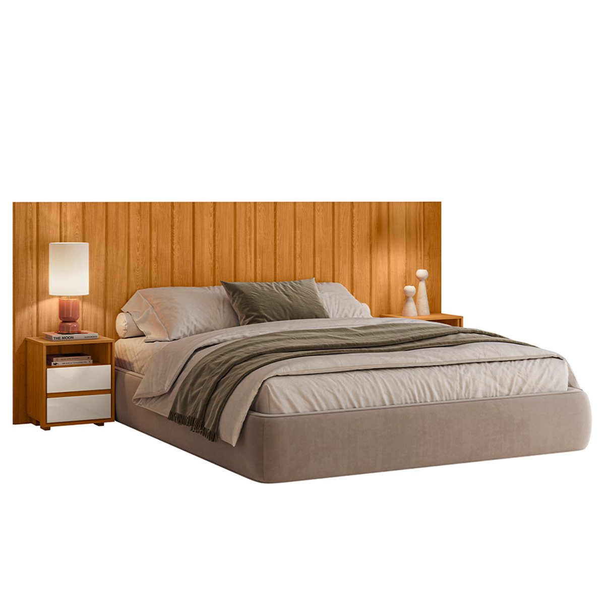 06 cabeceira extensivel 100 mdf ripado com mesas laterais fiona