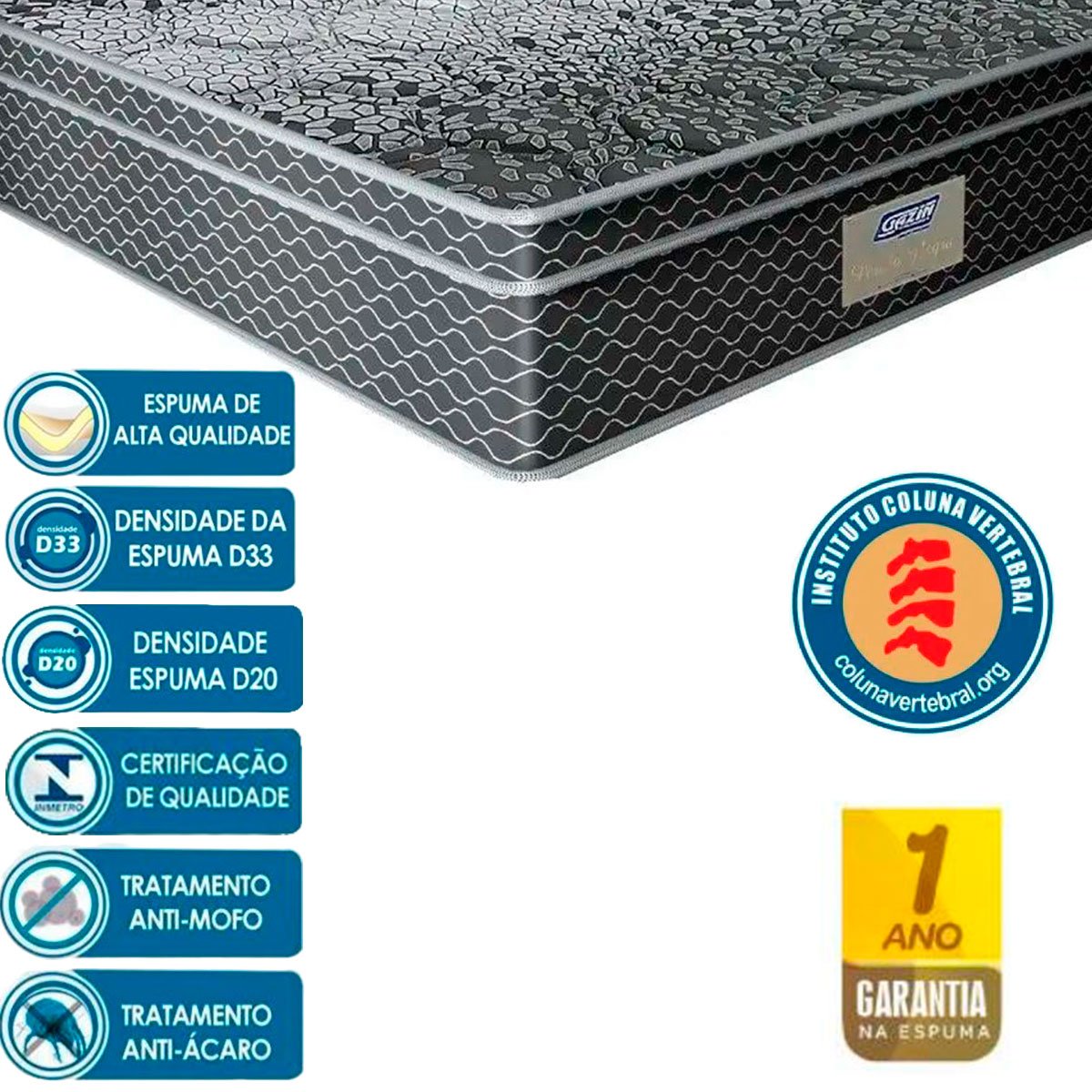 07 colchao casal molas bluewave 138x188x32 cm perola negra