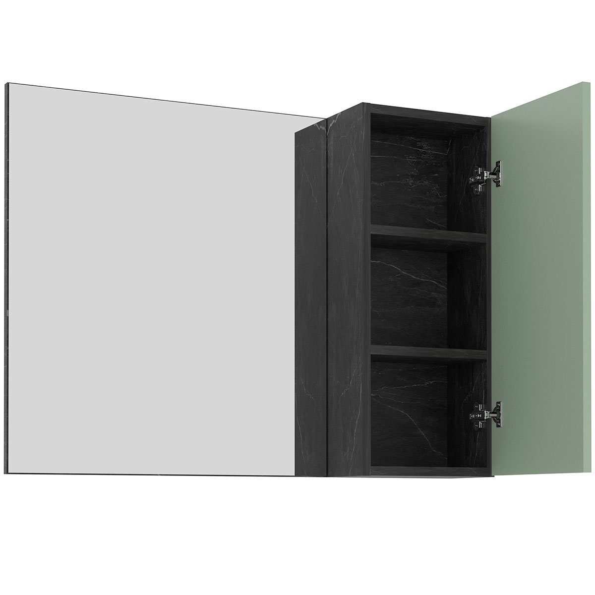 18 espelheira para banheiro 80 cm com 1 porta marina