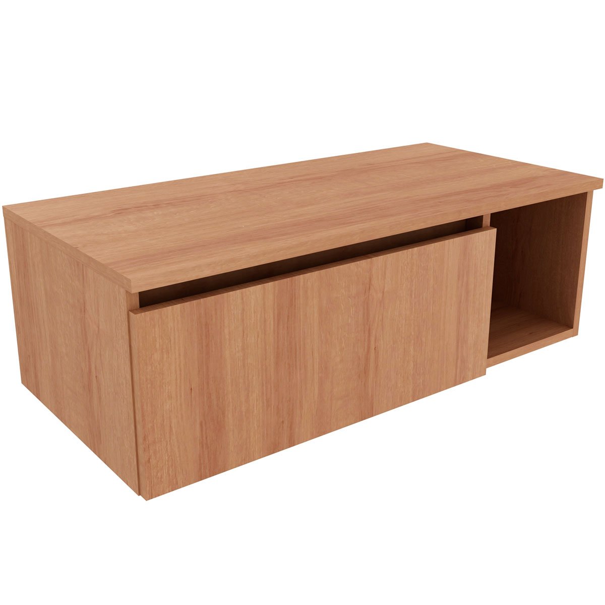 01 gabinete de banheiro 80 cm com 1 porta e nicho marina