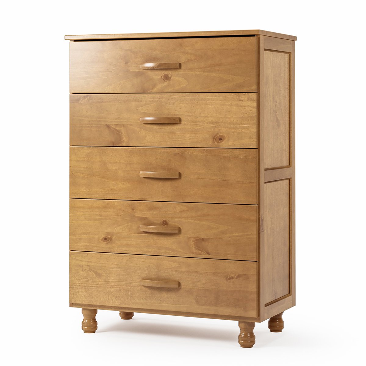 02 comoda 5 gavetas 100 madeira rustica pandora