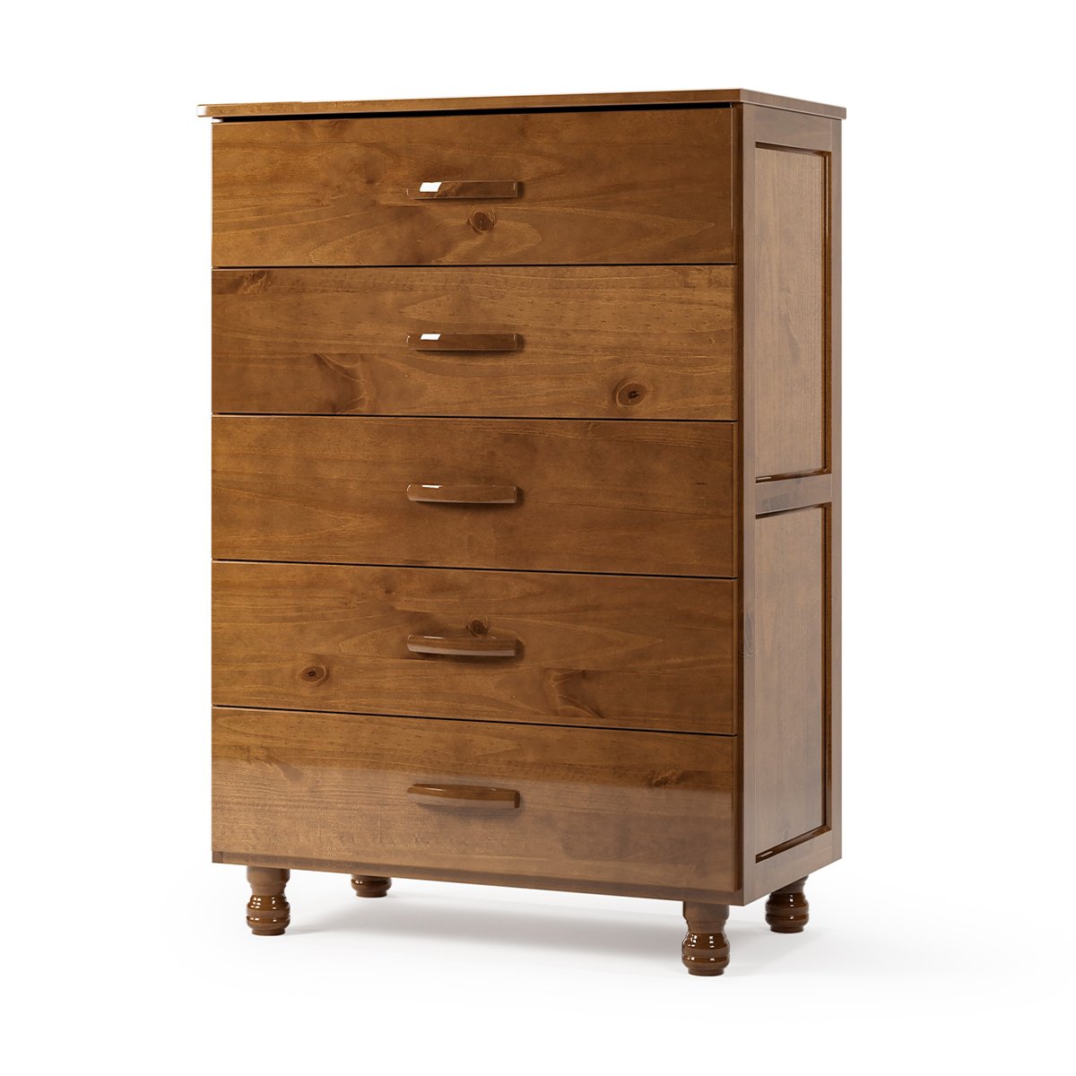 07 comoda 5 gavetas 100 madeira rustica pandora