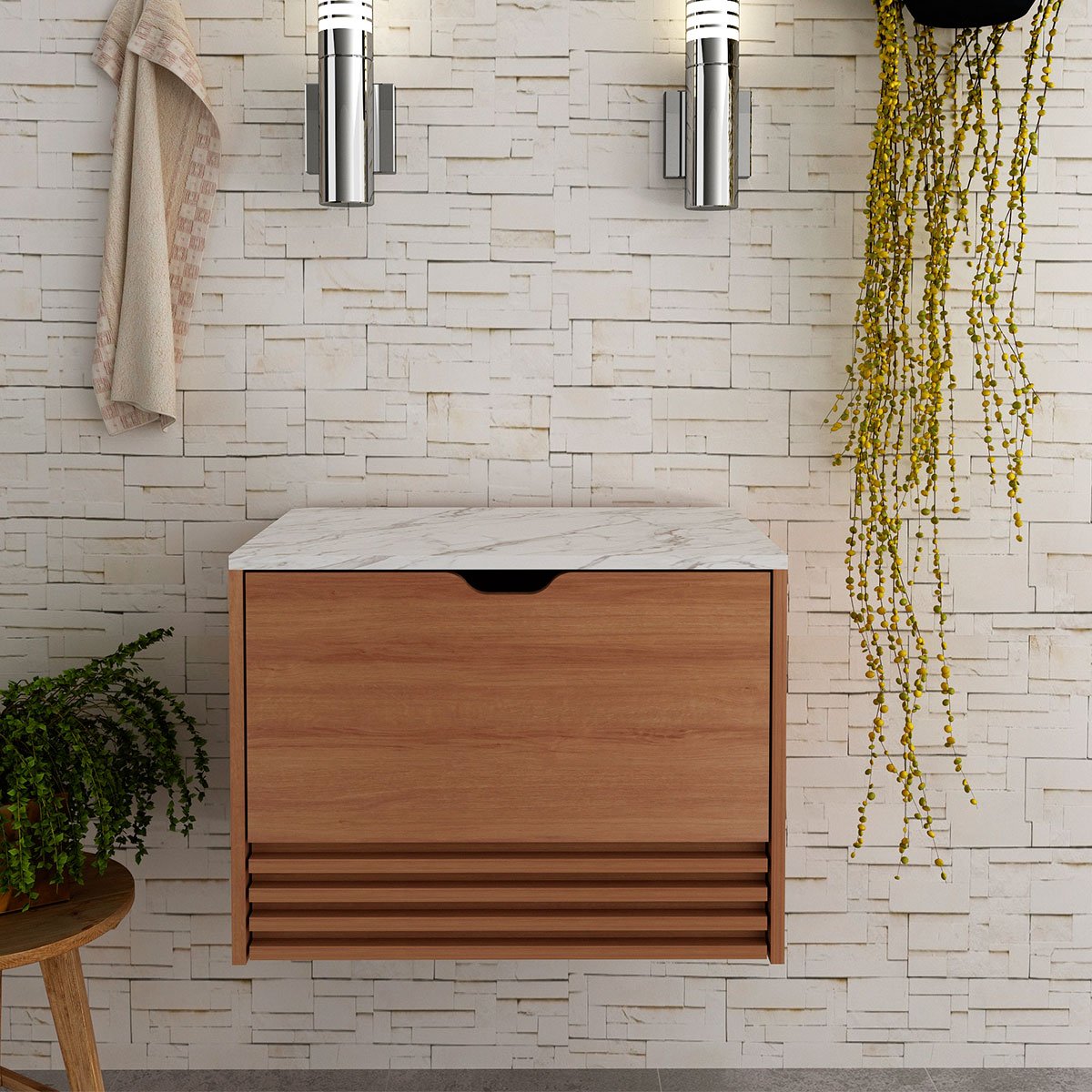 11 gabinete de banheiro 60 cm 1 porta 1 gaveta samia