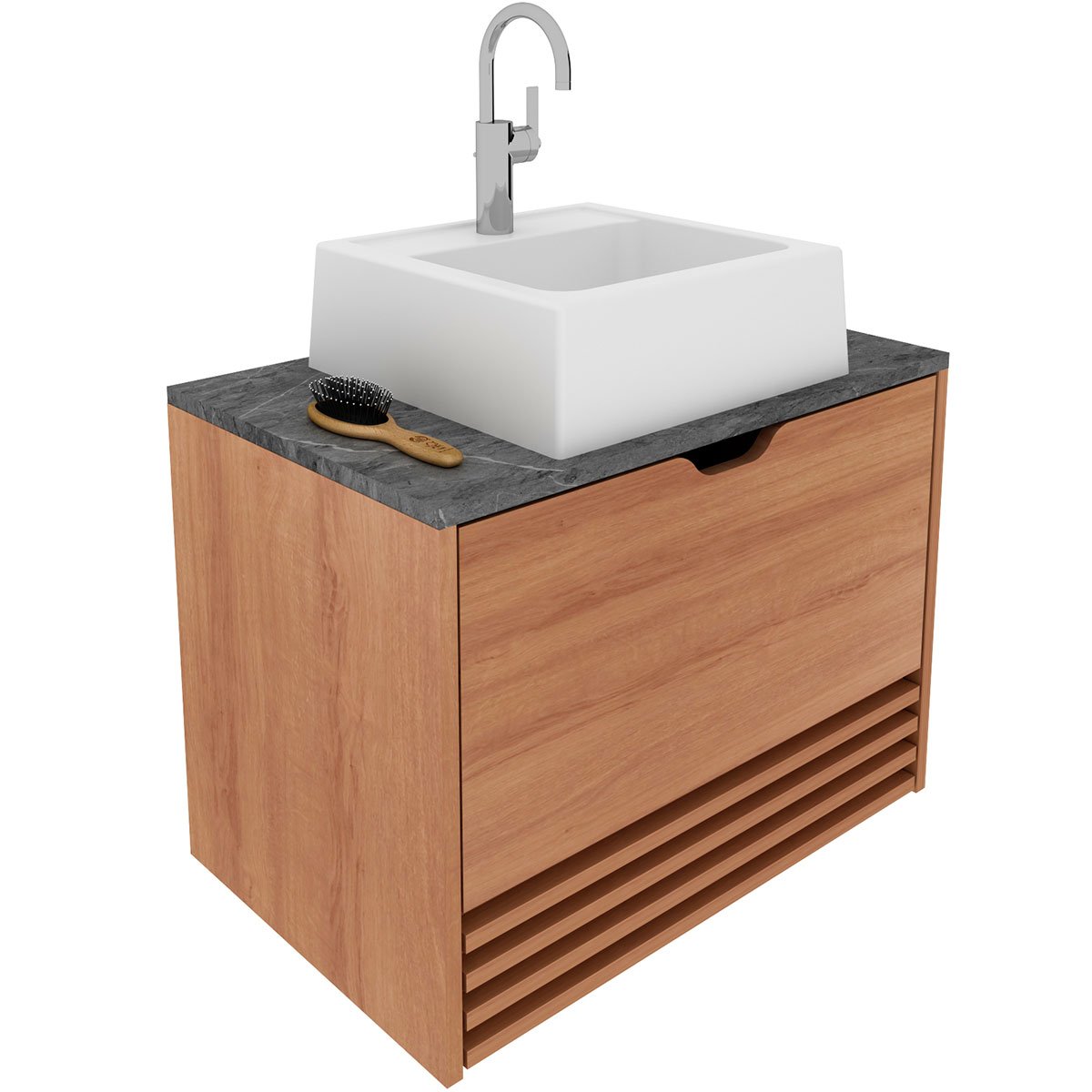 07 gabinete de banheiro 60 cm 1 porta 1 gaveta com cuba samia