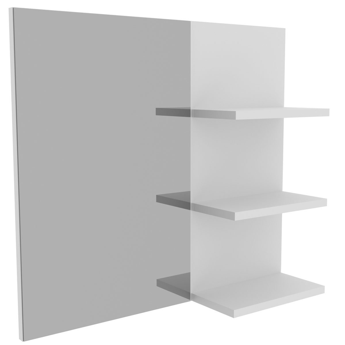 08 espelheira para banheiro 60 cm 3 prateleiras romana