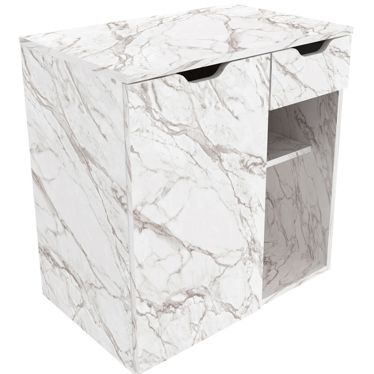 15 gabinete de banheiro 60 cm 1 porta 1 gaveta romana