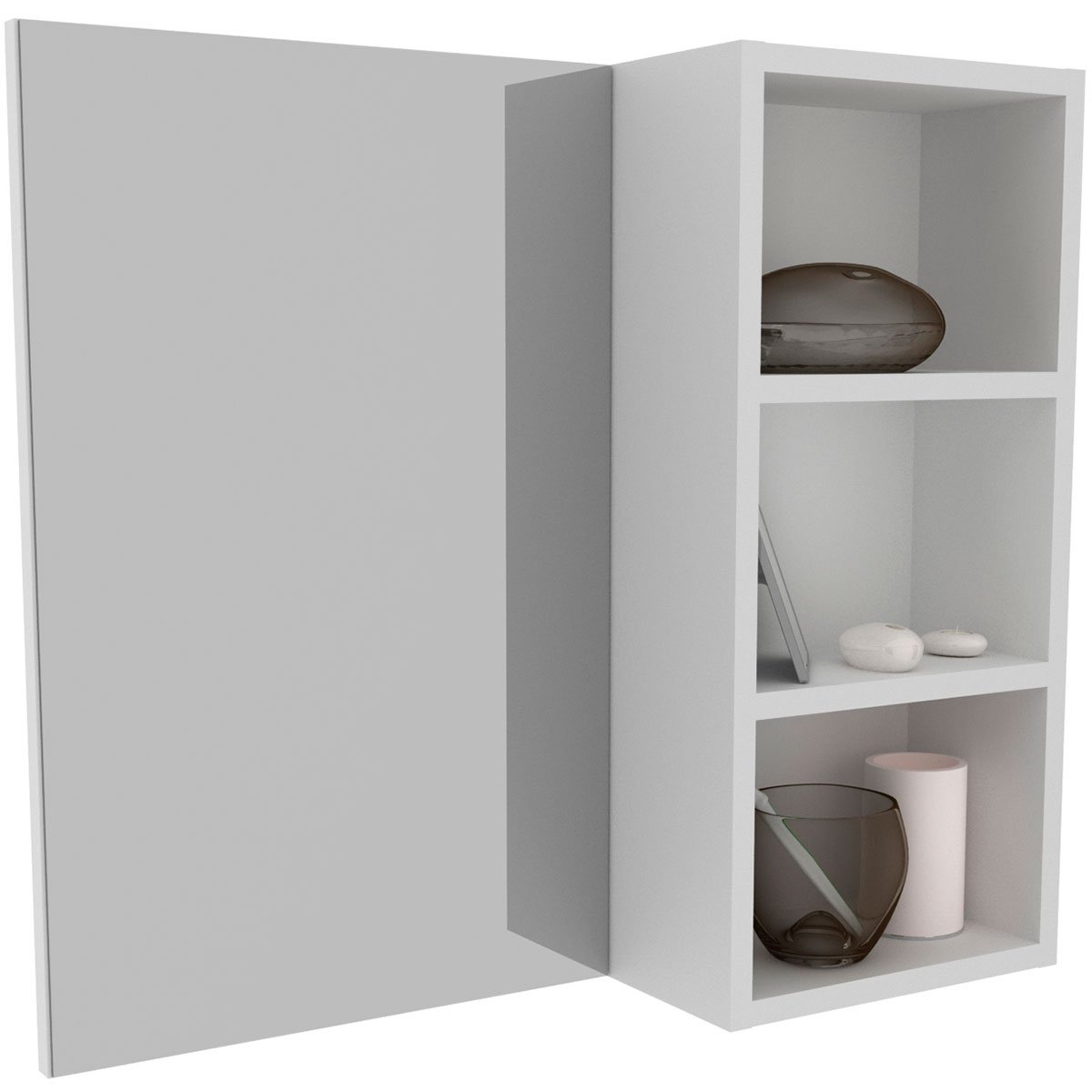 07 espelheira para banheiro 60 cm 3 nichos valente